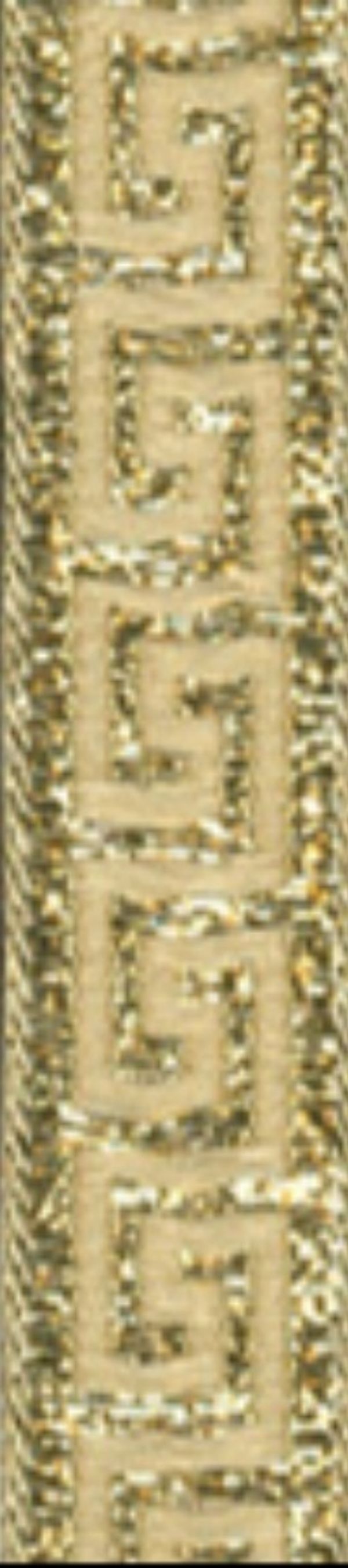 Лента (тесьма) жаккардовая 16.0 мм / 10±0.5 метров, золото, Gamma TRJ-03