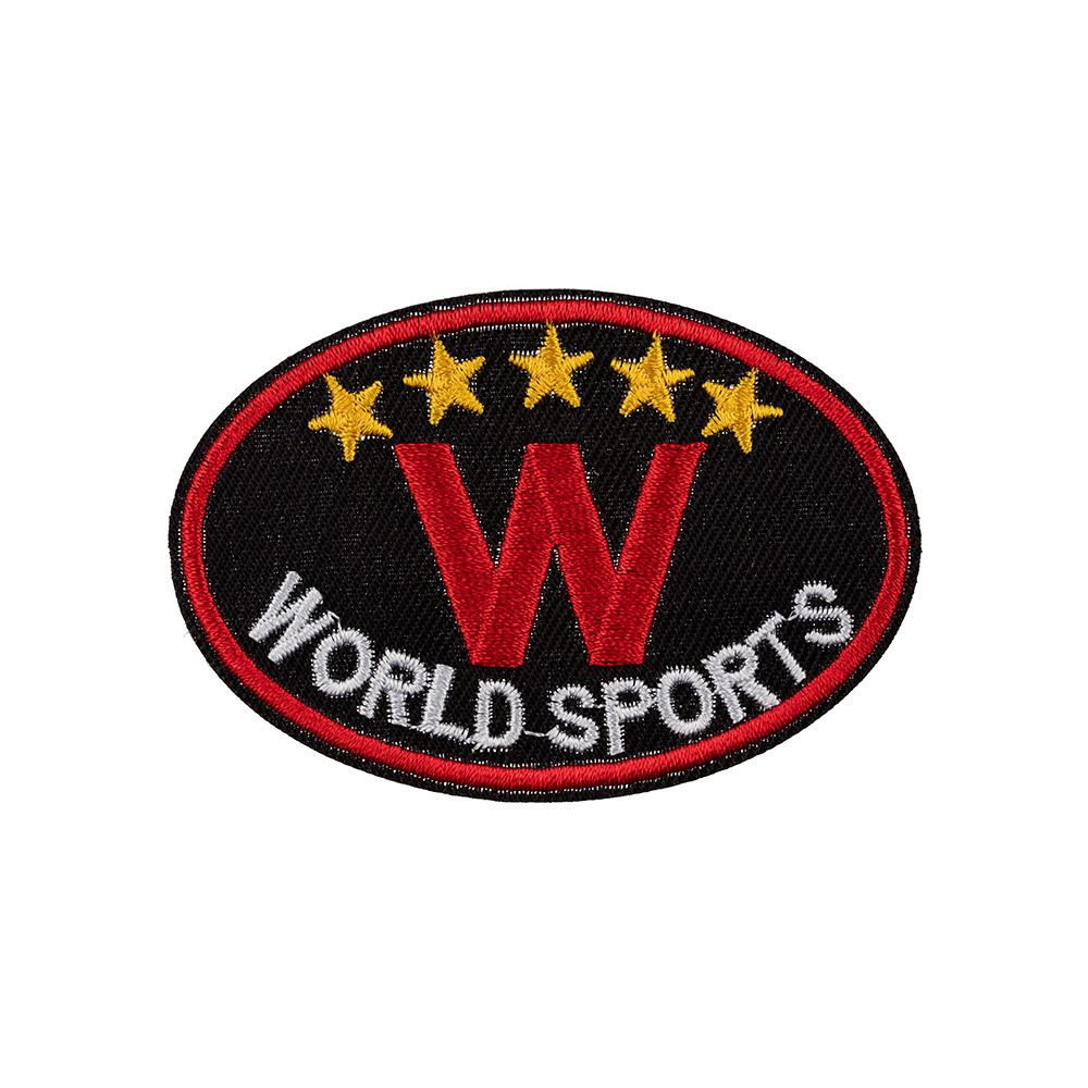 Термоаппликация L №17/5, 5 шт, L074-3 world sports черный 8х5.3 см, Gamma