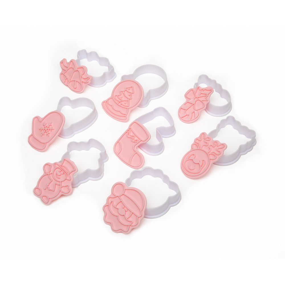 Набор вырубок для печенья пластик, 8 шт, №1 Рождество, S-Chief SHF-0353