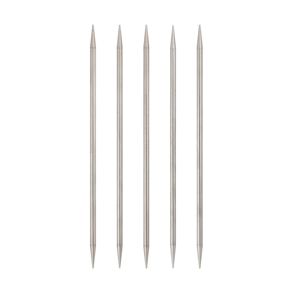 Спицы чулочные металл ⌀5.0 мм, 20 см, 5 шт, никель, Visantia VTS-5