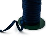 Резинка бельевая (бретелечная) блестящая 10.0 мм / 50 метров, т.синий, ML177.010