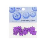 Кабошон декор подарков Цветы 14 мм, 15 шт, фиолетовый, Dress it up