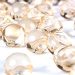 Пуговицы на ножке под камень из смолы 11мм (хрусталь), 100 шт