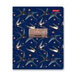 Тетрадь ученическая общая, выборочные блёстки, A5+ 80 л. на скобе 65 г/м², белизна 100%, 5 шт, клетка в термоусадочной пленке, 000483 Вальс цветов, Светоч 80ТСК5_5_2_1