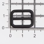 Рамка регулировочная металл литая 15 мм /19х15 мм, ⌀2 мм/, черная резина, 4 шт