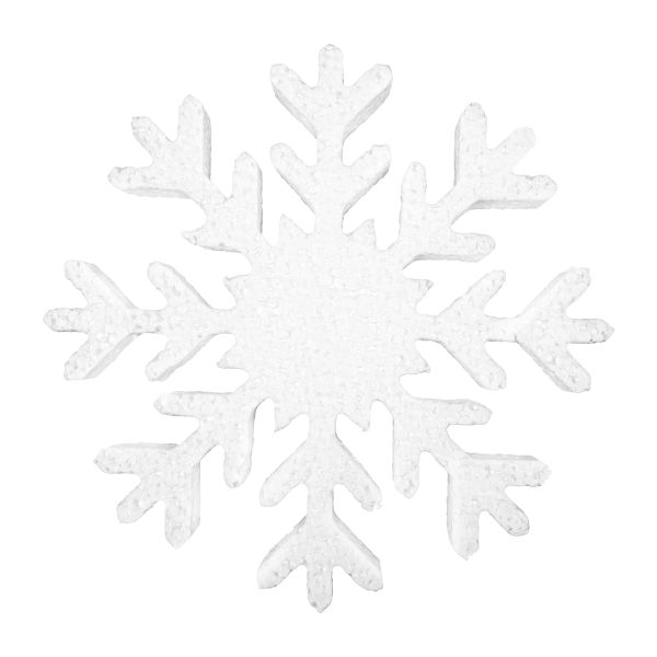Заготовка из пенопласта Снежинка Снежный узор ⌀15 см, 2 см, 1 шт, Love2art DPZ-S