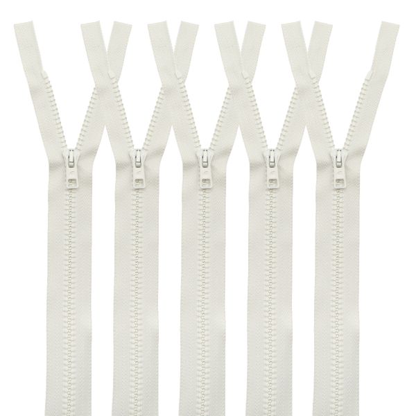 Молния трактор Arta Т6 (6 мм) 1 зам., разъем., 55 см, цв. 151 св.ваниль, 5 шт