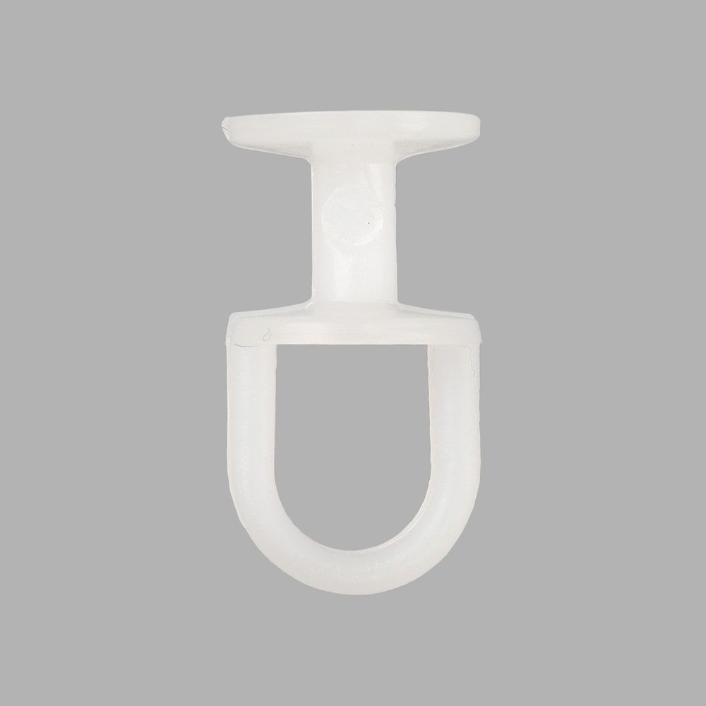 Бегунок шторный 15 мм пластик, белый, 100 шт (PPA603)