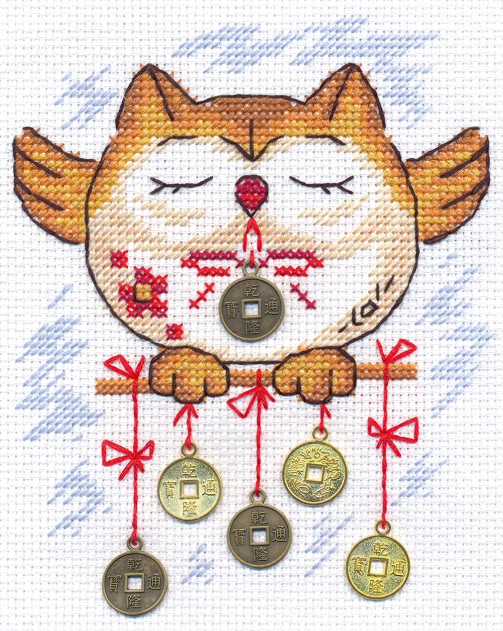 Набор для вышивания нитками Panna, Прибыль в делах, 14х17 см