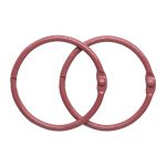 Кольца для альбомов разъемные металл 40 мм, 10 шт, темно-розовый, 5AS-106