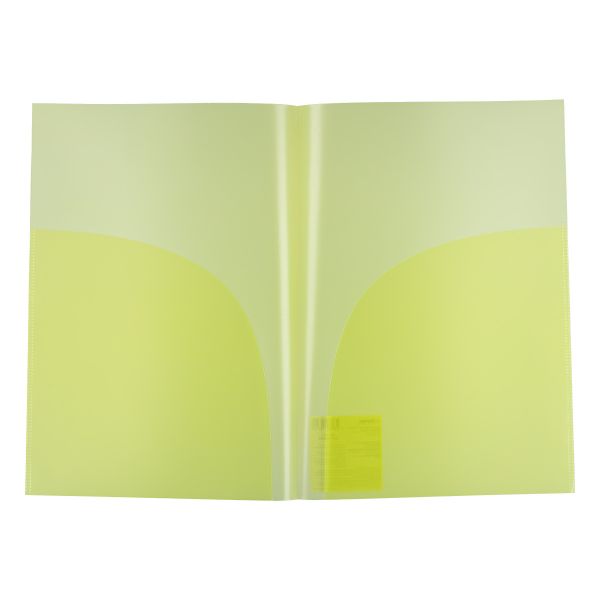 Папка-уголок (2 кармана) A4 180 мкм волокно, 20 шт, желтый EC210030029, Expert Complete