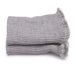 Манжеты трикотажные 6.5х9.5 см, 1 пара, тонкие, 890 серебро