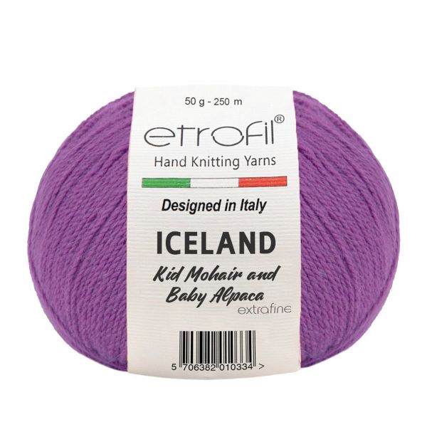 Пряжа Etrofil (Этрофил) Iceland / уп.10 мот. по 50 г, 250м 70614 фиолетовый