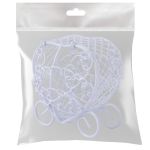 Миниатюра кукольная: Карета металл 8х8 см, Blumentag MET-400