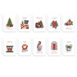 Карточки бумажные декоративные 250 г/м², 7х10 см, 30 шт, 02 Модная зима, Mr.Painter DSK-30