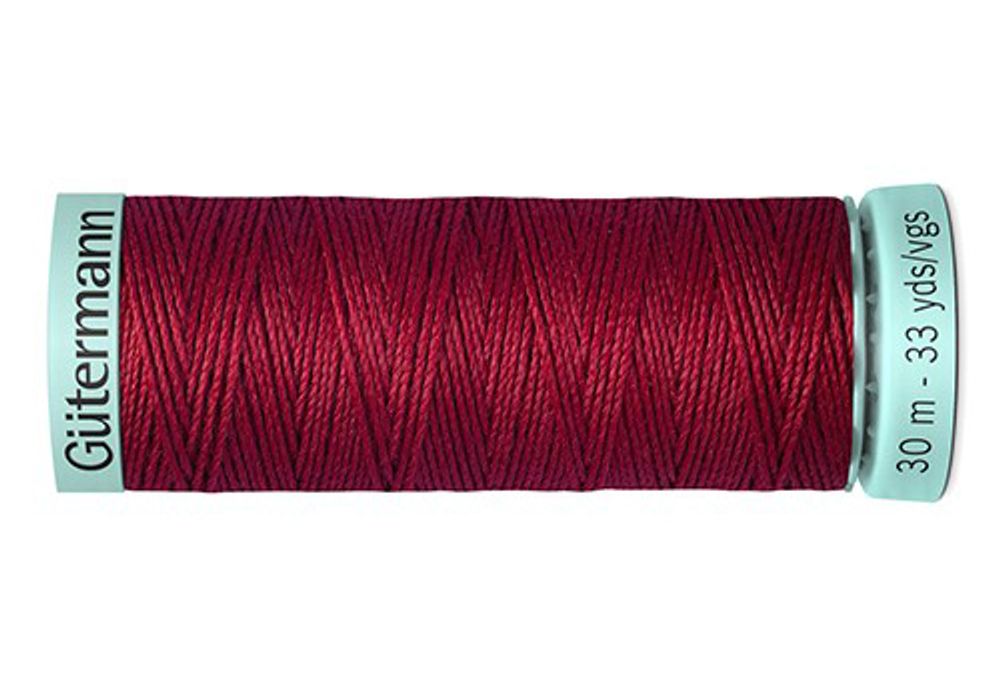 Нитки шелковые Gutermann Silk R753, 30м, 367 т.красный, 5 катушек