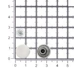 Пуговицы джинсовые ⌀14 мм, фиксированная ножка, сталь, гладкая, никель, 100 шт, New Star