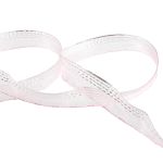 Лента капроновая (органза) 15.0 мм / 25 метров, 050 бл. розовый/серебро, Blitz ORT-15