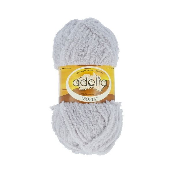 Пряжа Adelia Sofia / уп.10 мот. по 50г, 90м, 21 св.серый