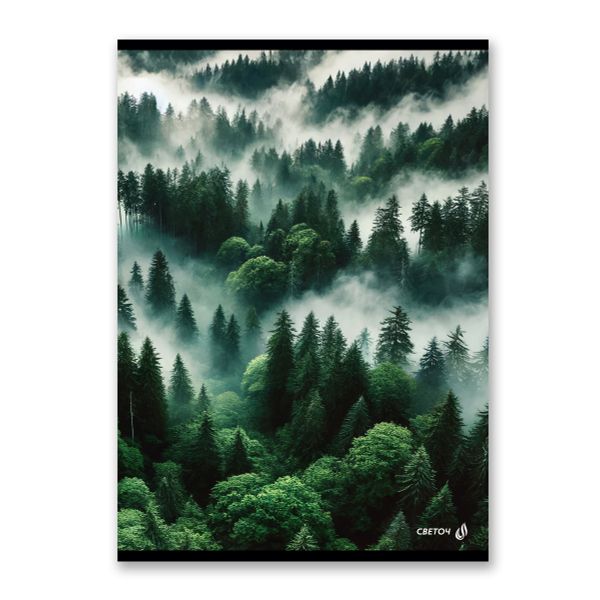 Тетрадь ученическая общая, A4 80 л. на скобе 65 г/м², белизна 100 %, 6 шт, клетка, 01347 Твой край, Светоч Т154