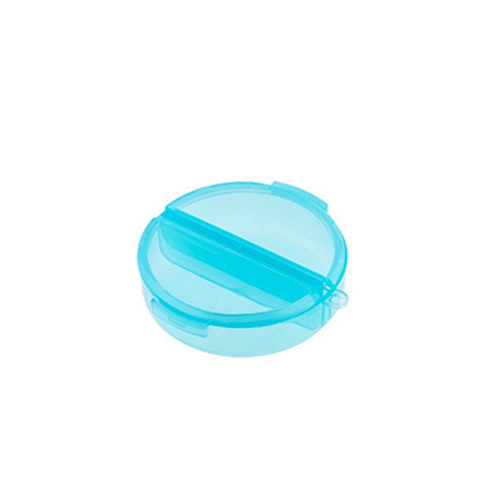 Органайзер для швейных принадлежностей ⌀5.5 см, пластик, 1.8 см, пластик, голубой/прозрачный, Gamma T-33