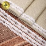 Кружево вязаное (тесьма) 20 мм, 1006 цв.01 белый, уп.182.8м, Kruzhevo