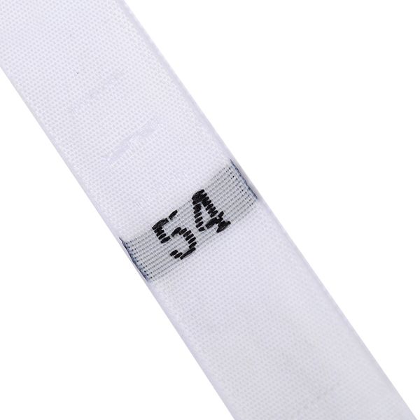 Этикетка-размерник жаккардовая тафта, размер 54 белый 10х32 мм, 500 шт