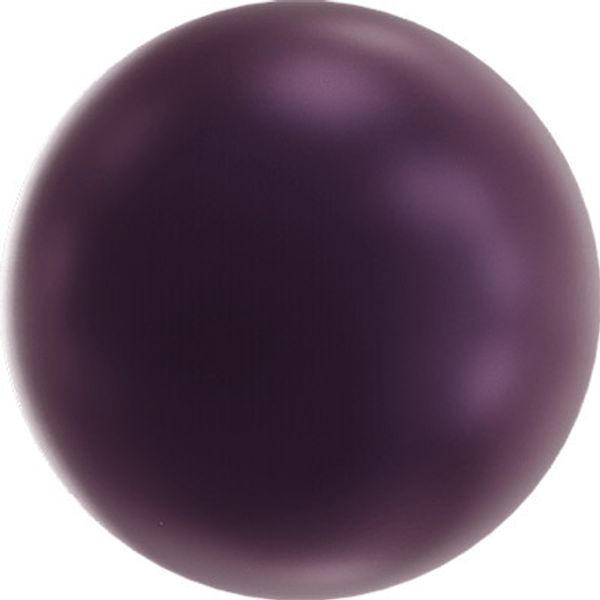 Бусины стекло (жемчуг) ⌀10 мм, 5 шт, т.пурпурный (elderberry 2019), 5810