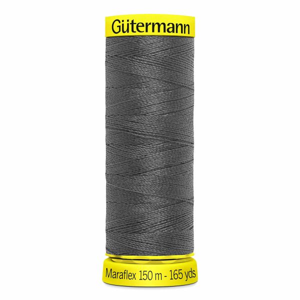 Нитки для трикотажа Gutermann Maraflex, 150м, 702 мышино-серый, 5 катушек