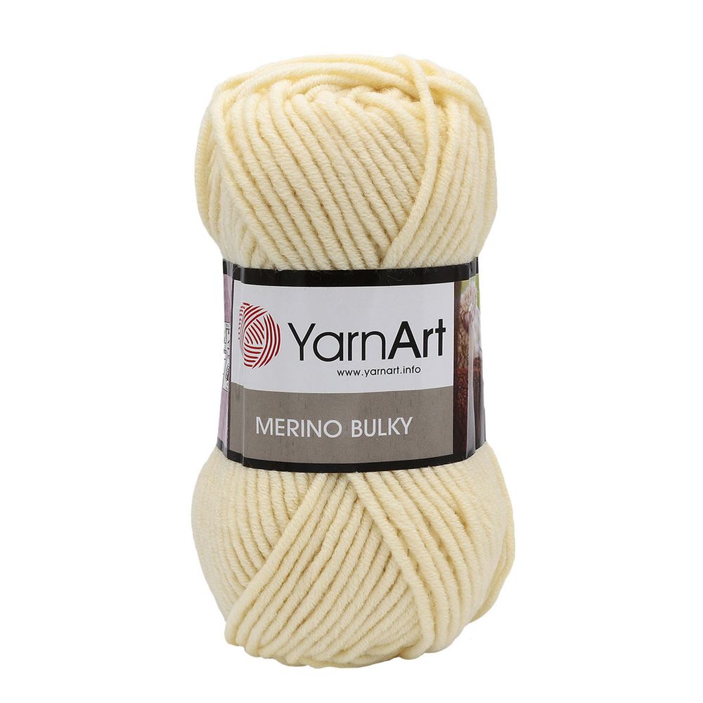 Пряжа YarnArt (ЯрнАрт) Merino Bulky / уп.5 мот. по 100 г, 100м, 7003 бледно-желтый