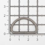 Полукольцо сварное металл 25.0 мм (in), (внешн. 30х18 мм, ⌀2.5 мм), 100 шт, черный никель, 816B-113