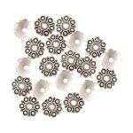 Розетки для бус 14 мм, 10 шт, 01 под античное серебро, Zlatka MFR-17