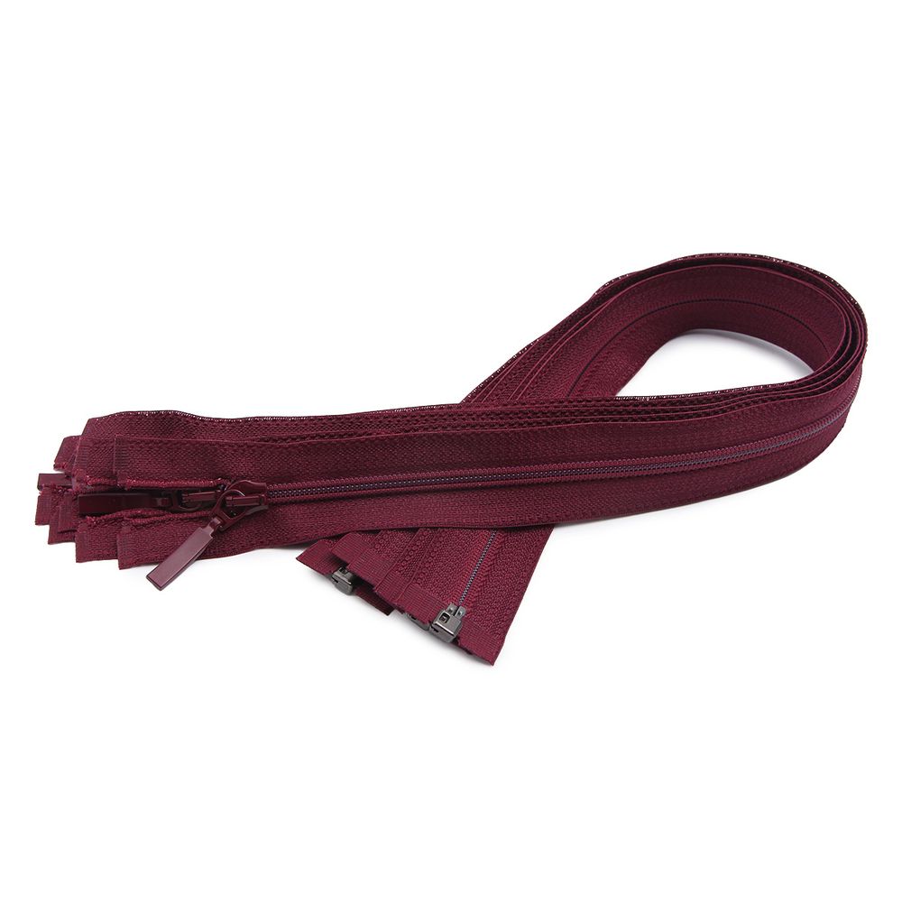 Молния спираль (витая) Arta Т5 (5 мм) 1 зам., разъем., 40 см, цв. 021 бордовый, уп.5 шт