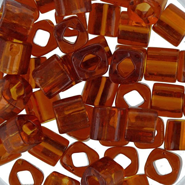 Бисер Toho Cube 1 (4 мм), 25 г (5х5 г), 0941 коричневый