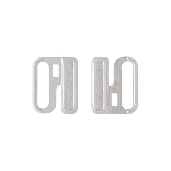 Пряжка-застежка для бюстгальтера металл 15.0 мм, 1 шт, цв. бел. бронза 21615, 27516