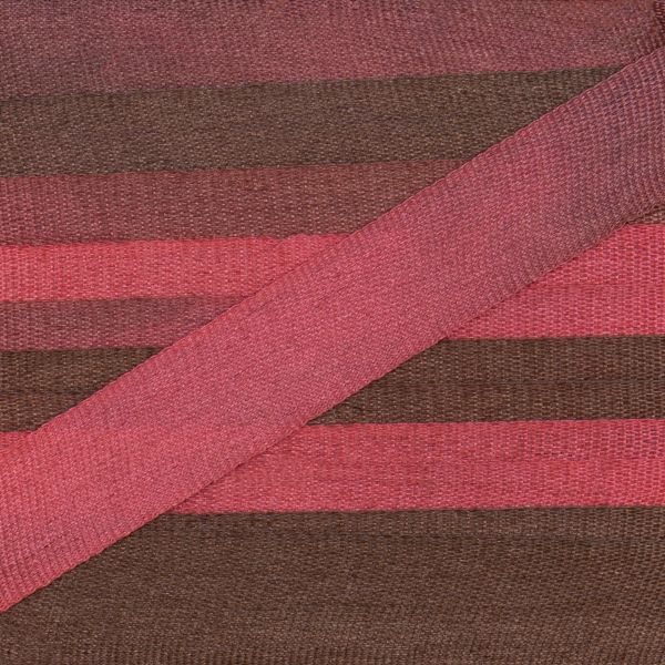 Лента (тесьма) шелковая 7.0 мм / 9.1±0.5 метров, M116 гр.розовый/медный, Gamma SRM-7