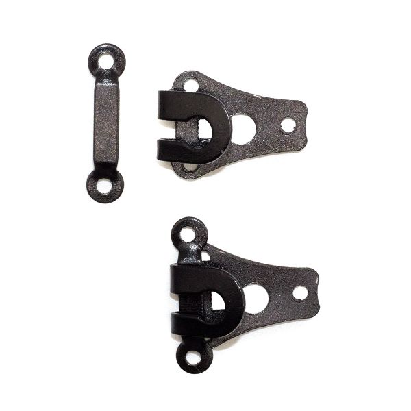 Крючки брючные (юбочные) пришивные 11 мм (19х21 мм), цв. черный, 50 шт, BIG