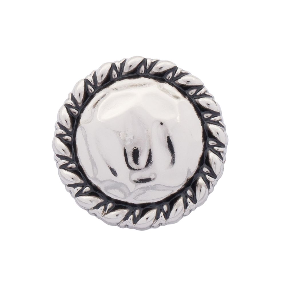 Пуговицы на ножке 36L=23 мм, металл, Silver (серебристый), 10 шт, MP01