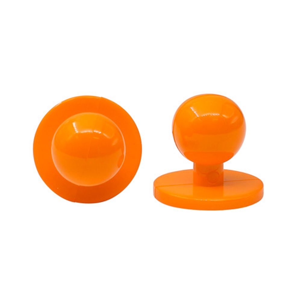 Пукля поварская, цветная, 10 мм (33 оранжевый) П-10, 500 шт