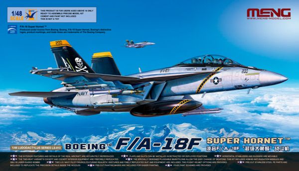 Модель сборная: самолет пластик LS-013, 1/48, Boeing F/A-18F Super Hornet, Meng LS-013