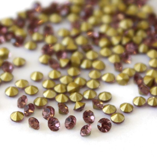 Стразы конусовидные риволи 2,5мм, ss8, 432 штук (стекло) (283)