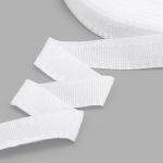 Тесьма брючная односторонняя 16 мм, 50 м, 2.9 г/м, белый