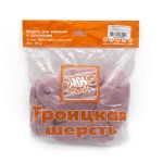 Шерсть для валяния Троицкая п/тонкая 1х100 г (до 29 мкр), 21 брусника