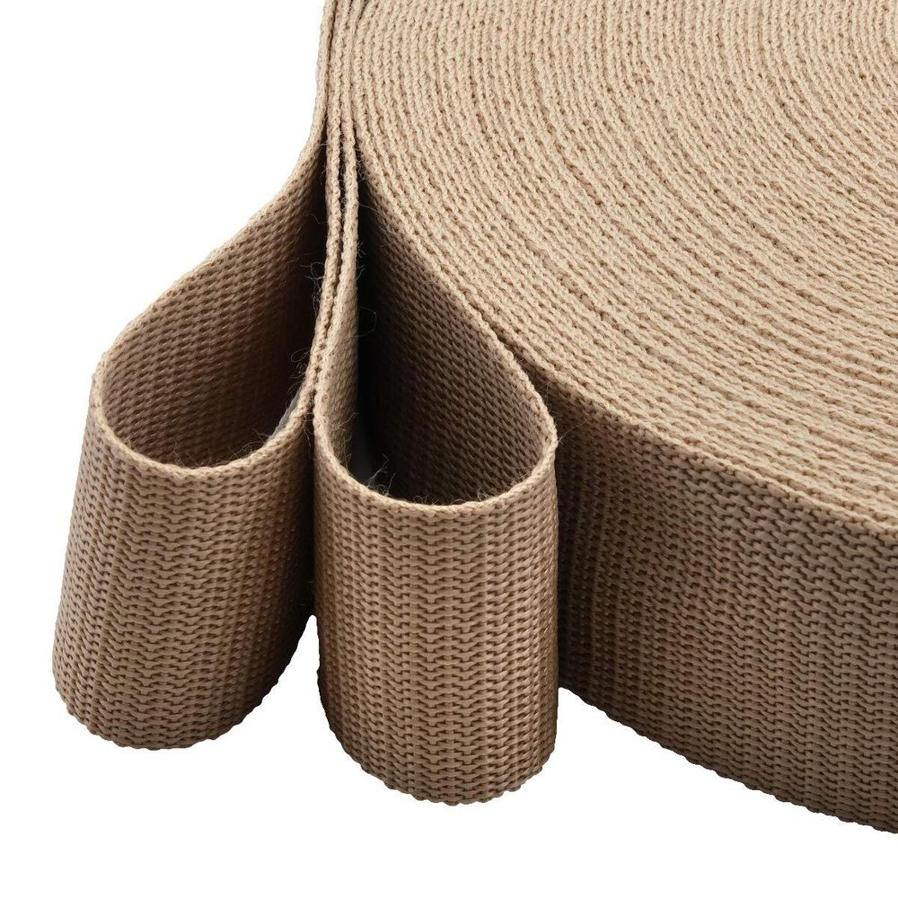 Стропа (ременная лента) 50 мм / 30 метров, толщ. 1.0 мм, [28 г/пог.м], 100% п/п, 24 кремовый