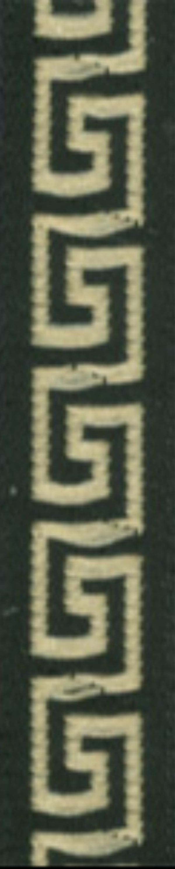 Лента (тесьма) жаккардовая 16.0 мм / 10±0.5 метров, черный, Gamma TRJ-03