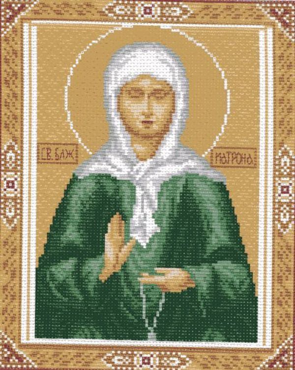Набор для вышивания нитками Матренин Посад, Св. Матрона Московская, 28х37 см
