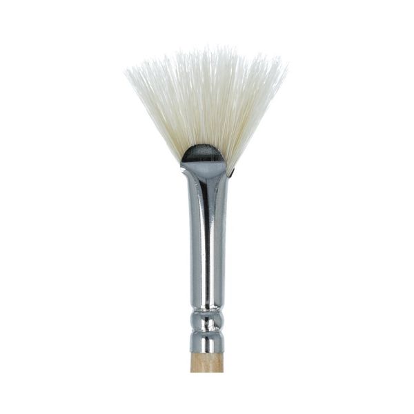 Кисть щетина №04 веерная, 5 шт, короткая ручка, 04, Mr.Painter BBW 132-04