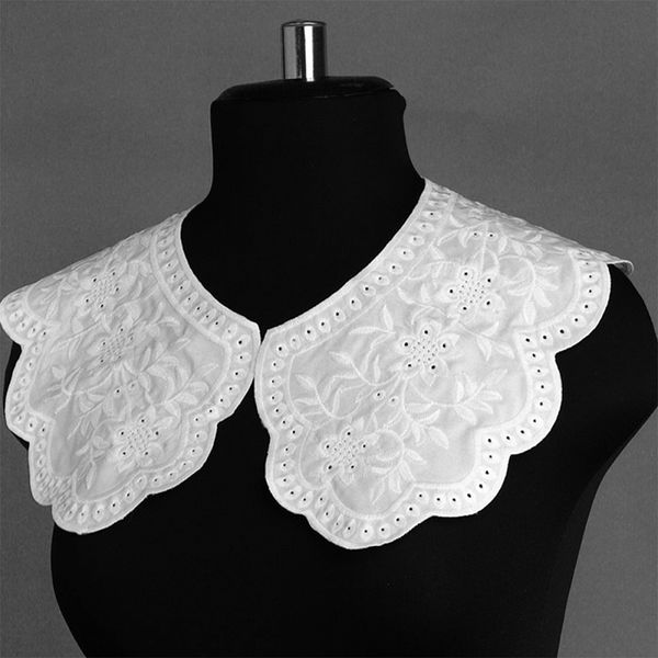 Пришивной кружевной воротник 13/180 цв.белый уп.5 компл, Kruzhevo