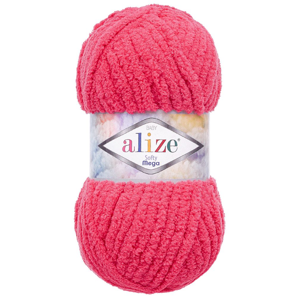Пряжа Alize (Ализе) Softy Mega / уп.5 мот. по 100 г, 70м, 798 бугенвиллия