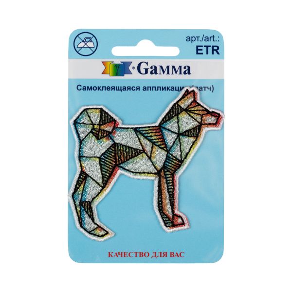 Термоаппликация Собака 7х6.5 см, №01, 1 шт, 01-122, Gamma ETR